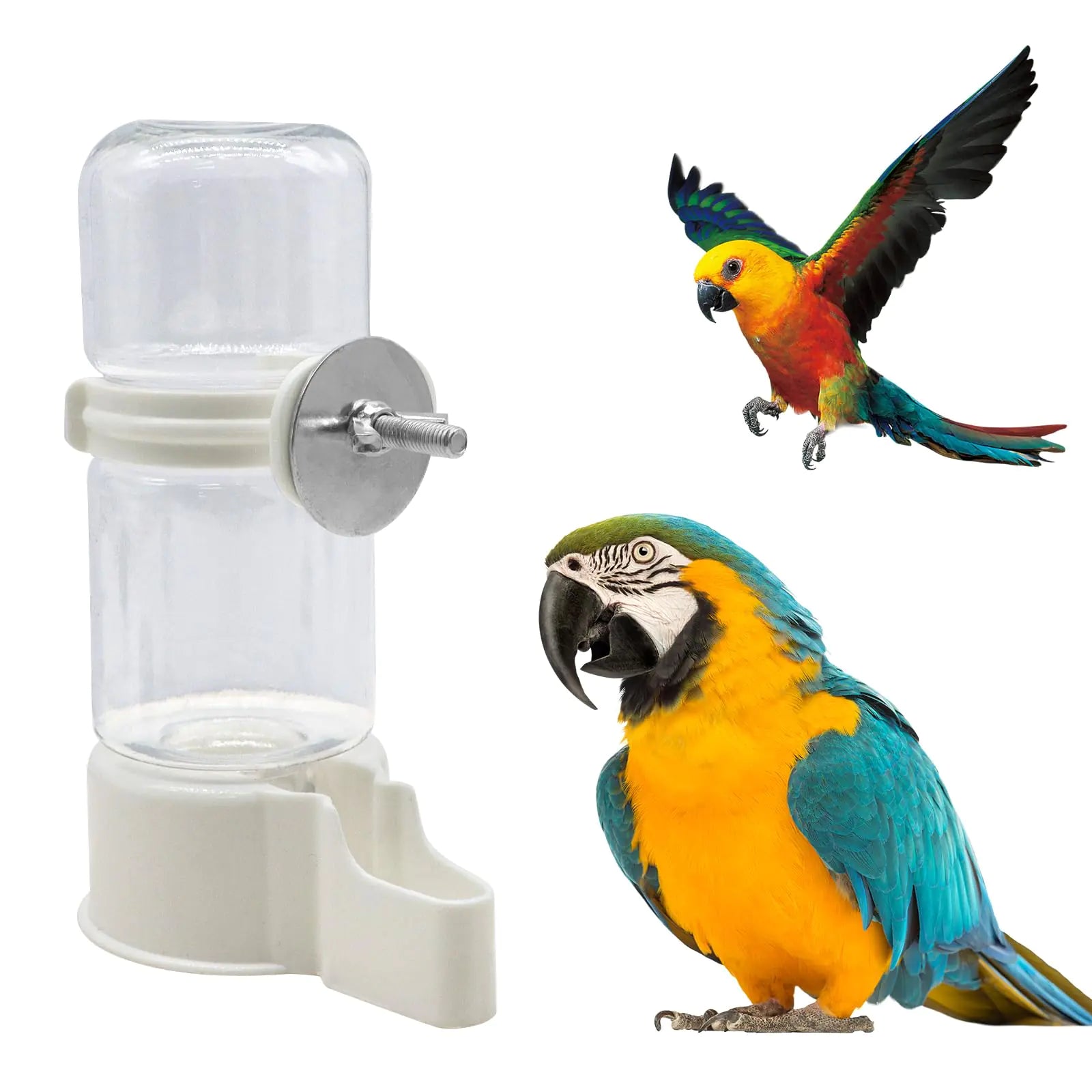 Pet Bird Water Feeder Automatic Pet Bird Water Feeder 140ML Bird Water Dispenser for Cage Bird Water Dispenser Bird Feeder for Parakeet Budgie Cockatiel Lovebirds Canary Finch