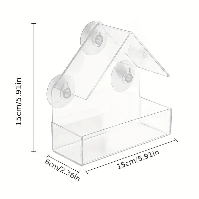 Acrylic Window Bird Feeder for Hummingbirds (Wholesale)