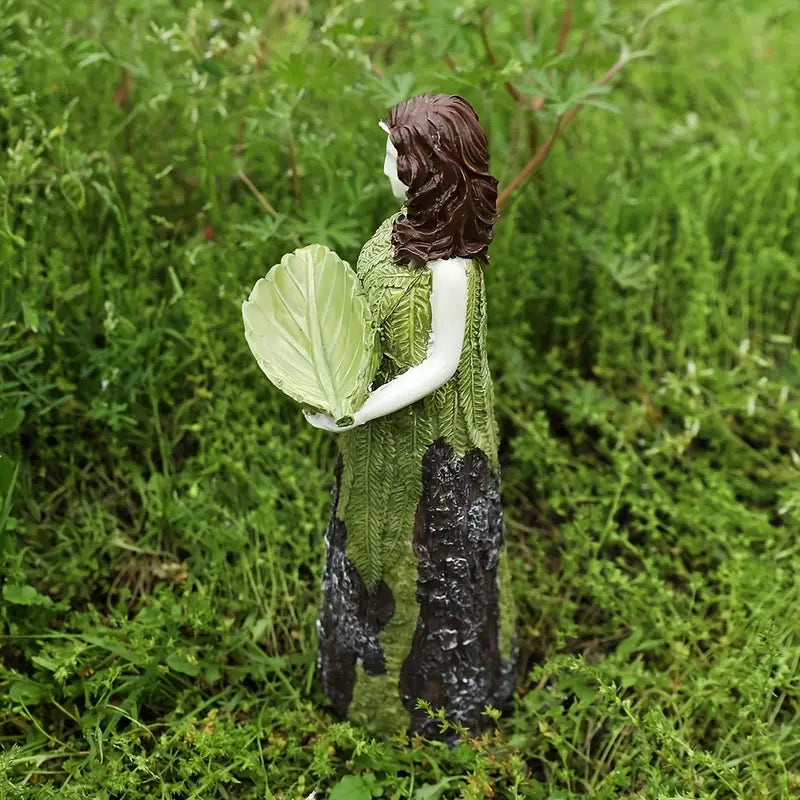 Fairy Statue Bird Feeder for Outdoor Home Decor